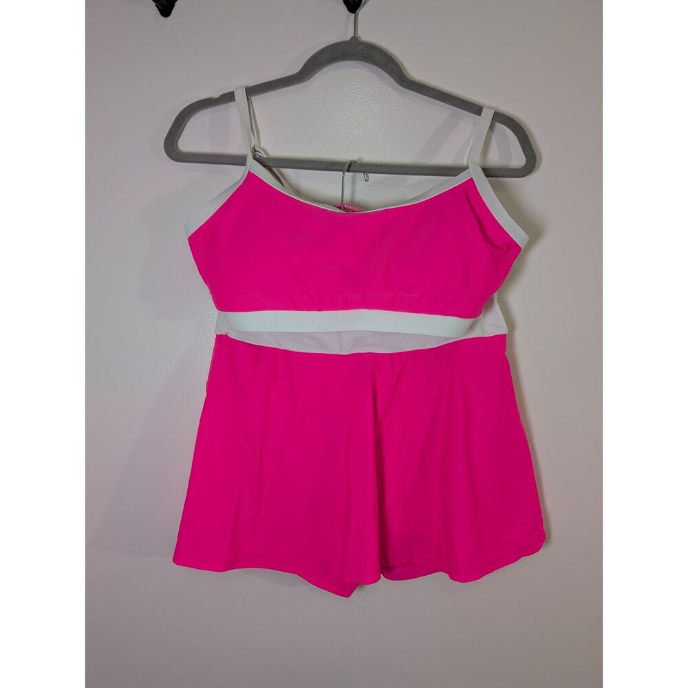 NWT Hot Pink Swim Skort Set Size 6 Sporty Two Piece Tropical Vacation Cruise - Picture 2 of 13